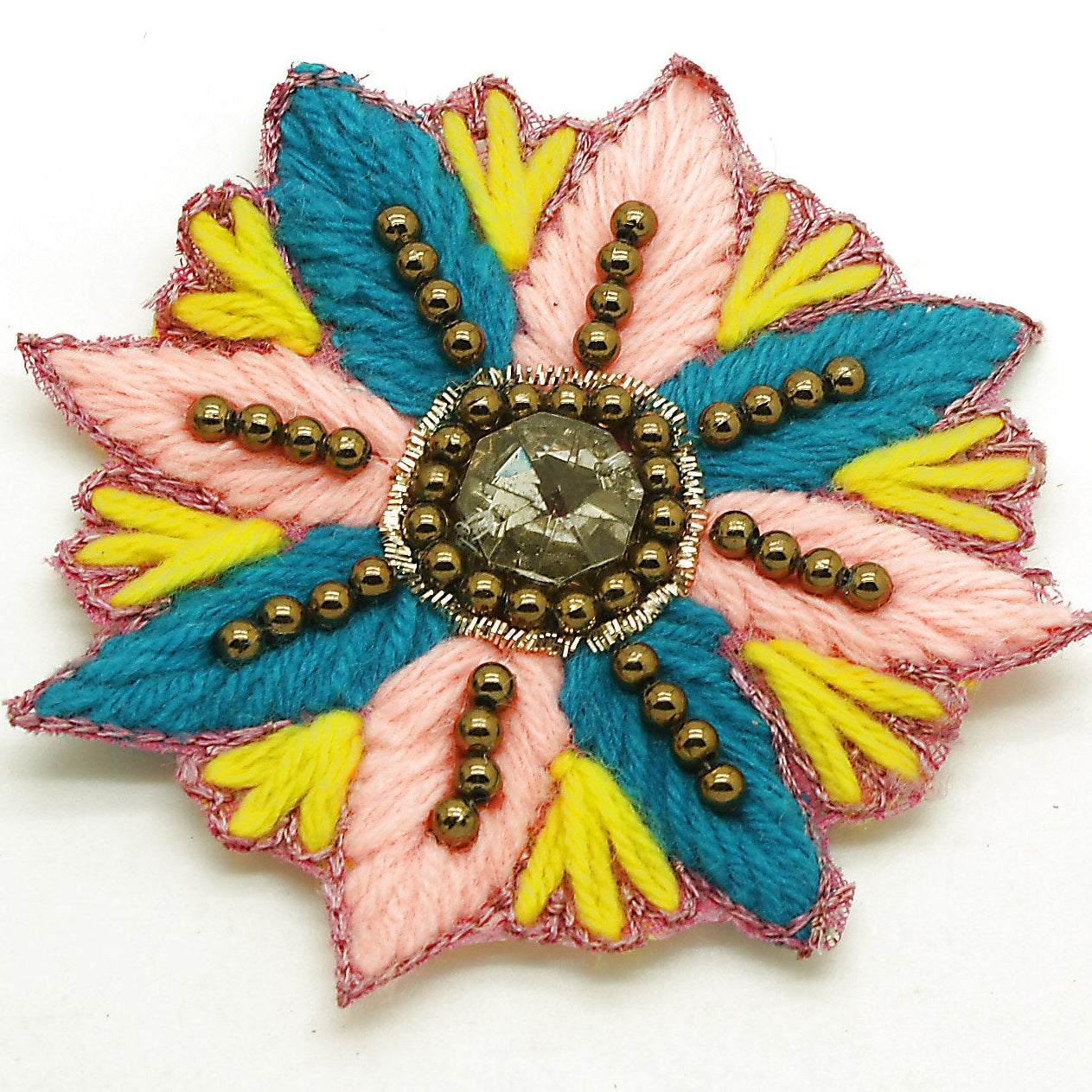 MULTI COLOURED EMBROIDERED  MOTIF - sarahi.NYC