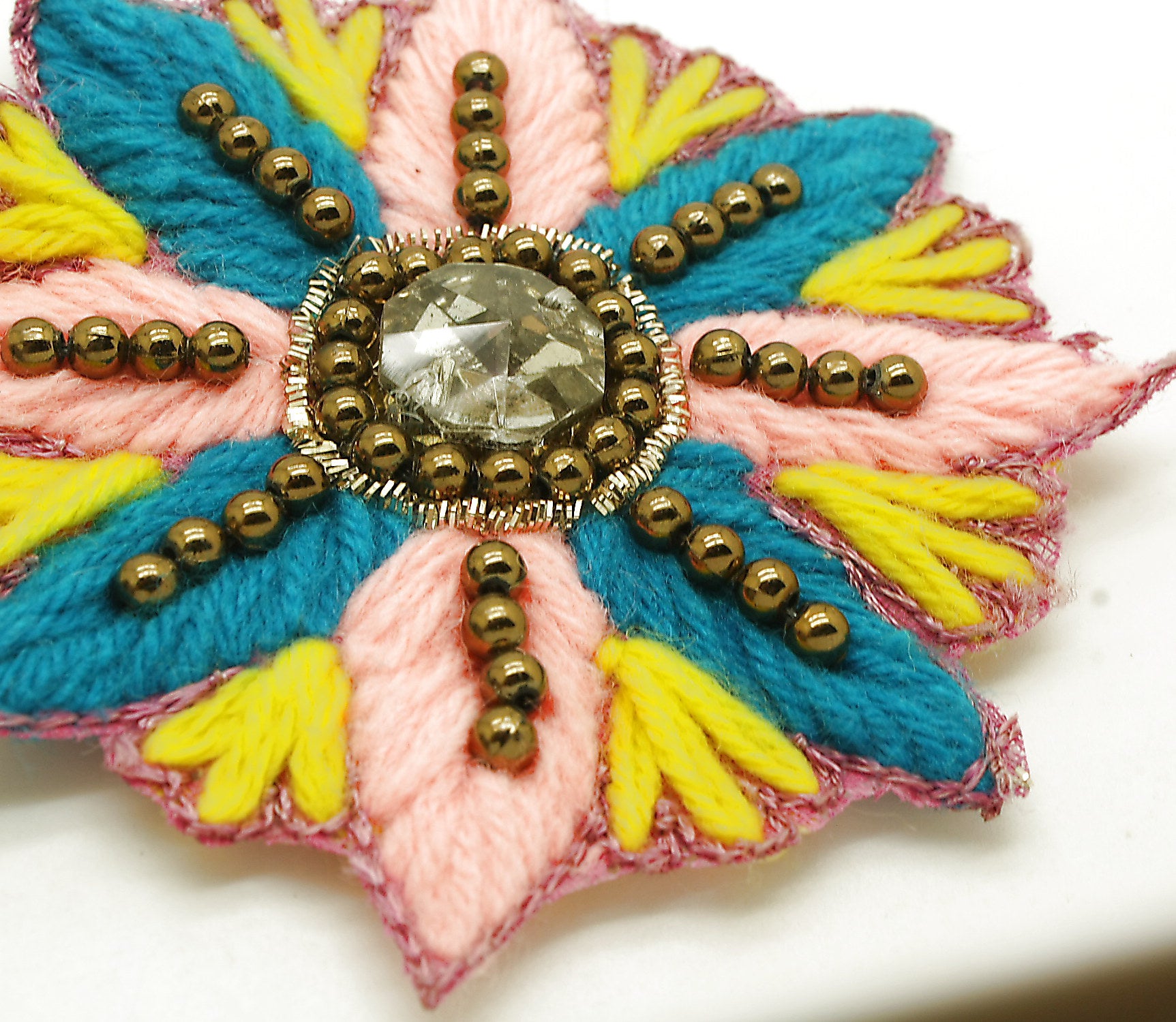 MULTI COLOURED EMBROIDERED  MOTIF - sarahi.NYC