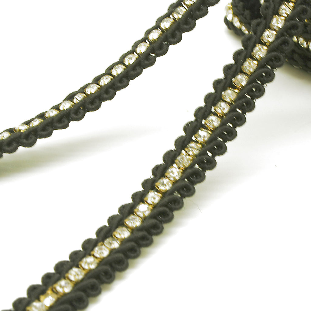 BLACK BEADED EDGING TRIM - sarahi.NYC