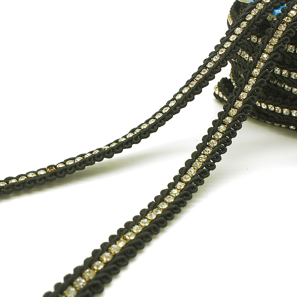 BLACK BEADED EDGING TRIM - sarahi.NYC