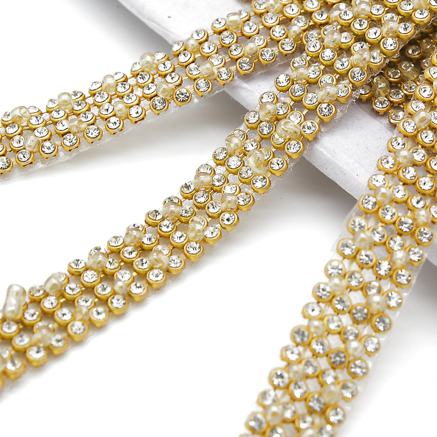 GOLD CRYSTAL DIAMONTE TRIM - sarahi.NYC