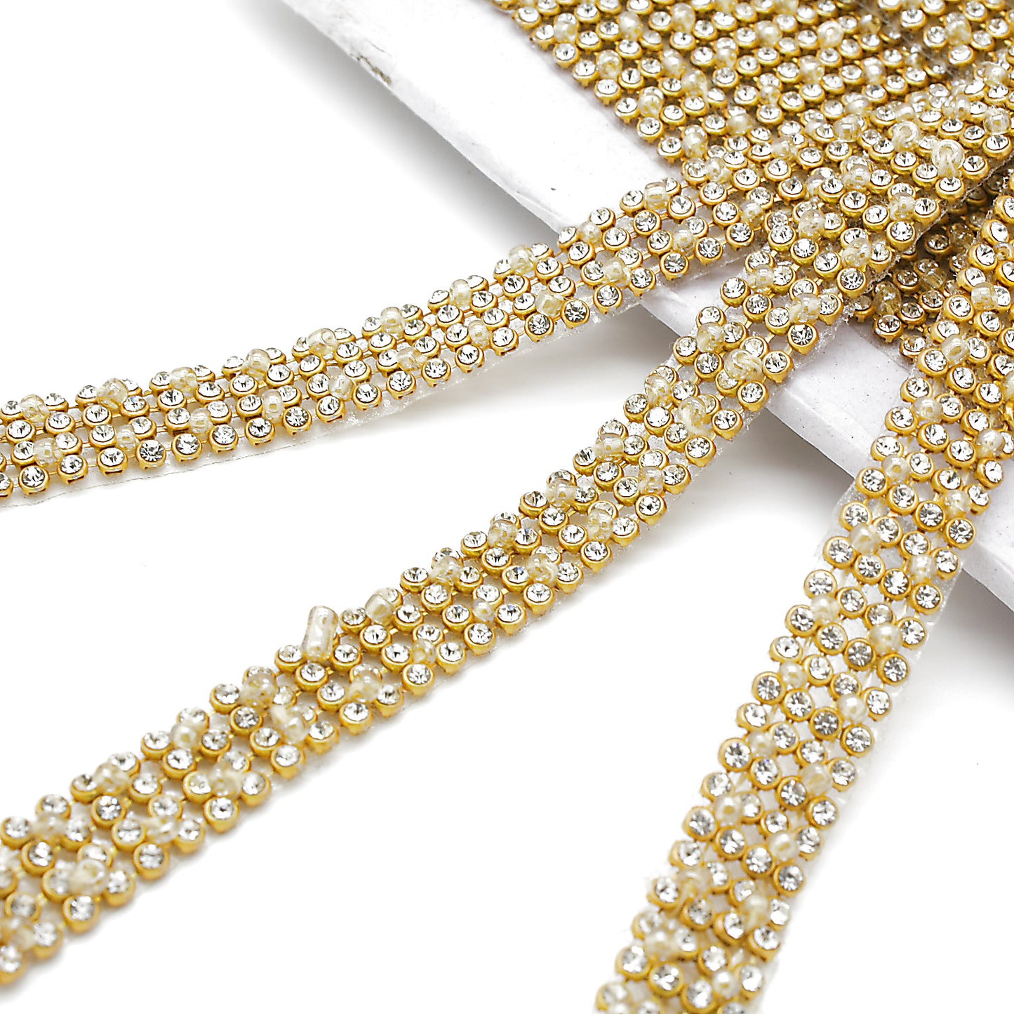 GOLD CRYSTAL DIAMONTE TRIM - sarahi.NYC