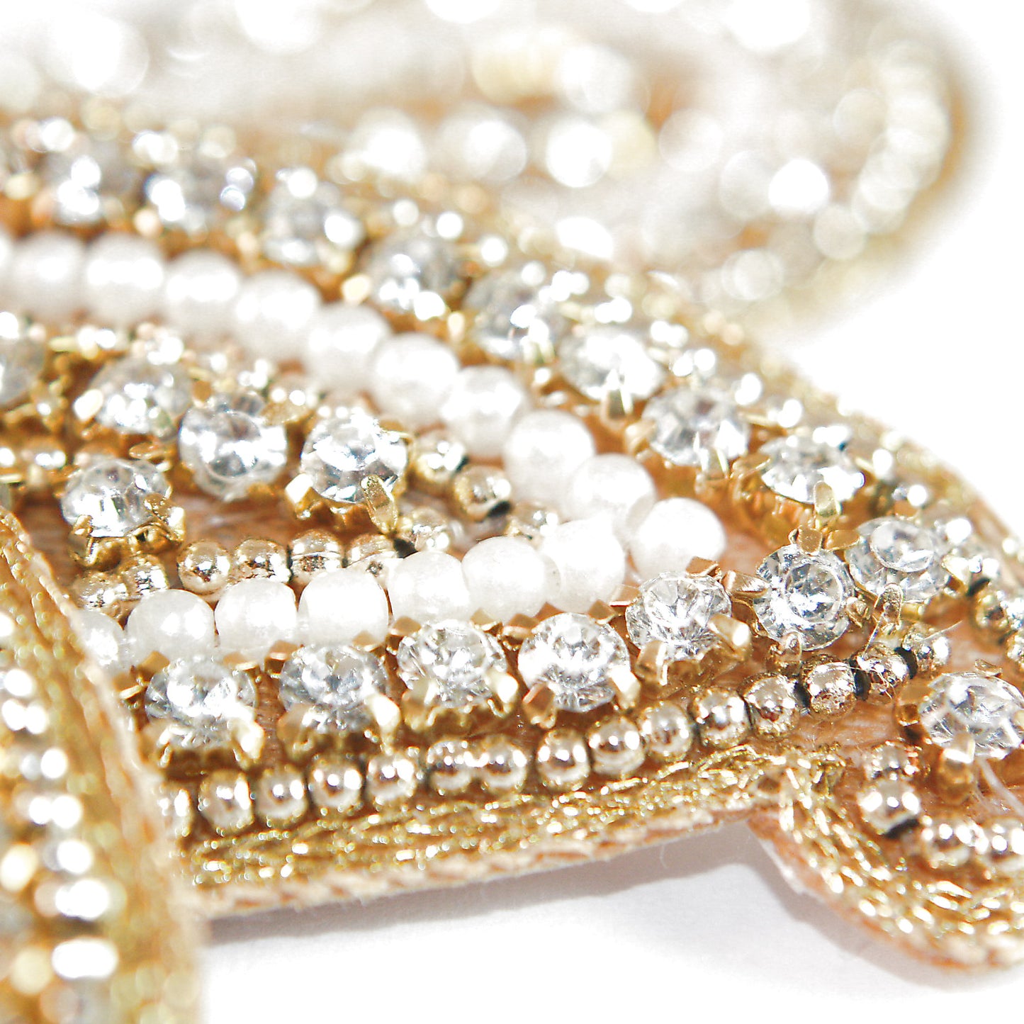 3 GOLD PEARL PAISLEY MOTIF - sarahi.NYC