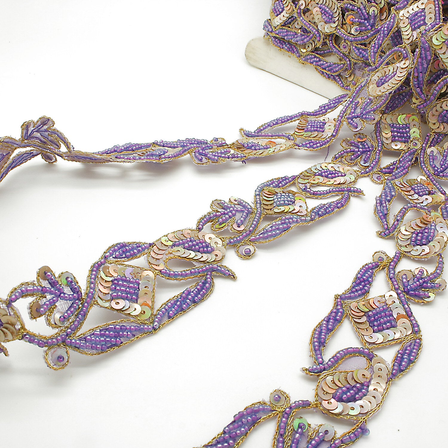 LILAC GOLD SEQUIN  TRIM - sarahi.NYC