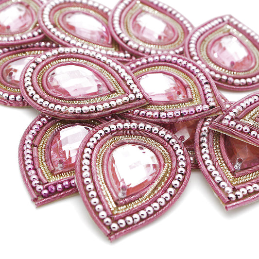 PINK TEAR DROP MOTIF - sarahi.NYC