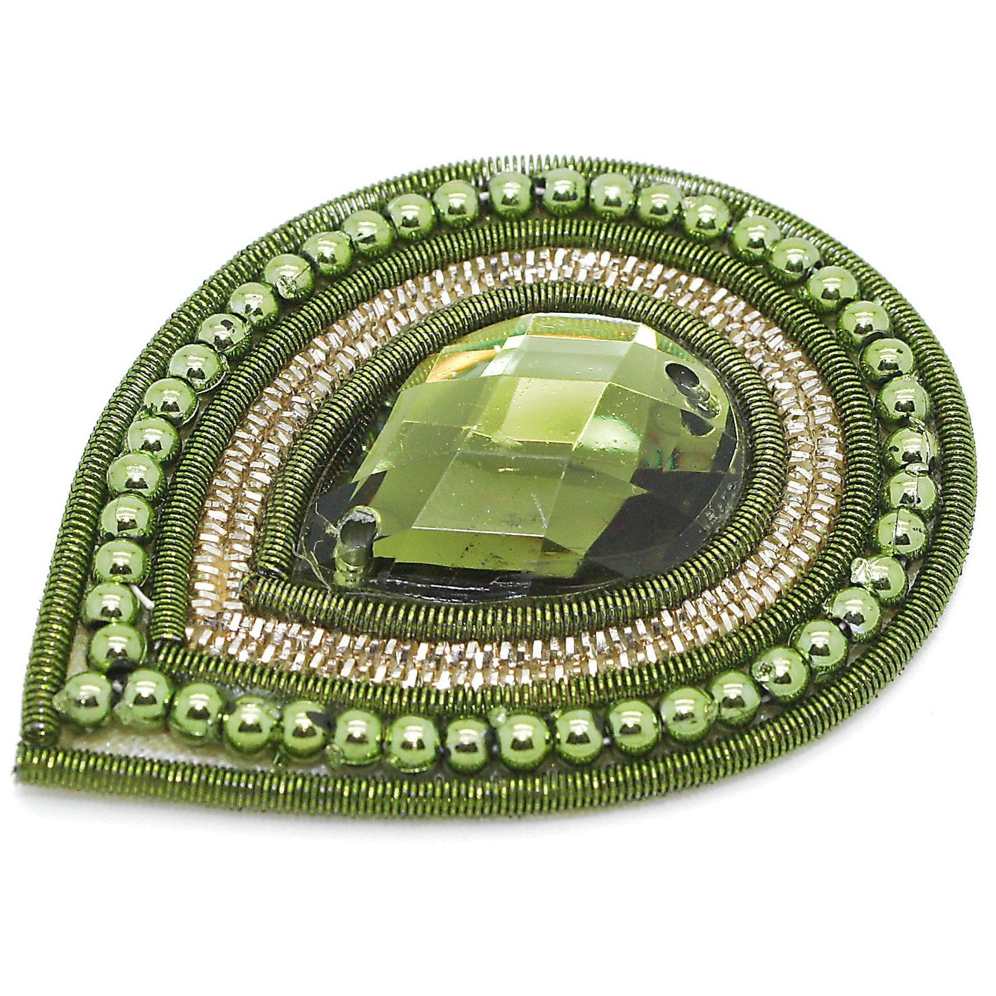 OLIVE TEAR DROP MOTIF - sarahi.NYC