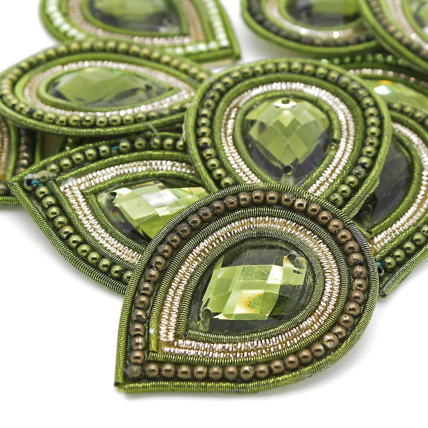 OLIVE TEAR DROP MOTIF - sarahi.NYC