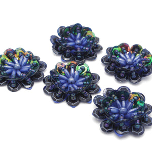 BLUE SEQUIN FLOWER PACK 5 - sarahi.NYC