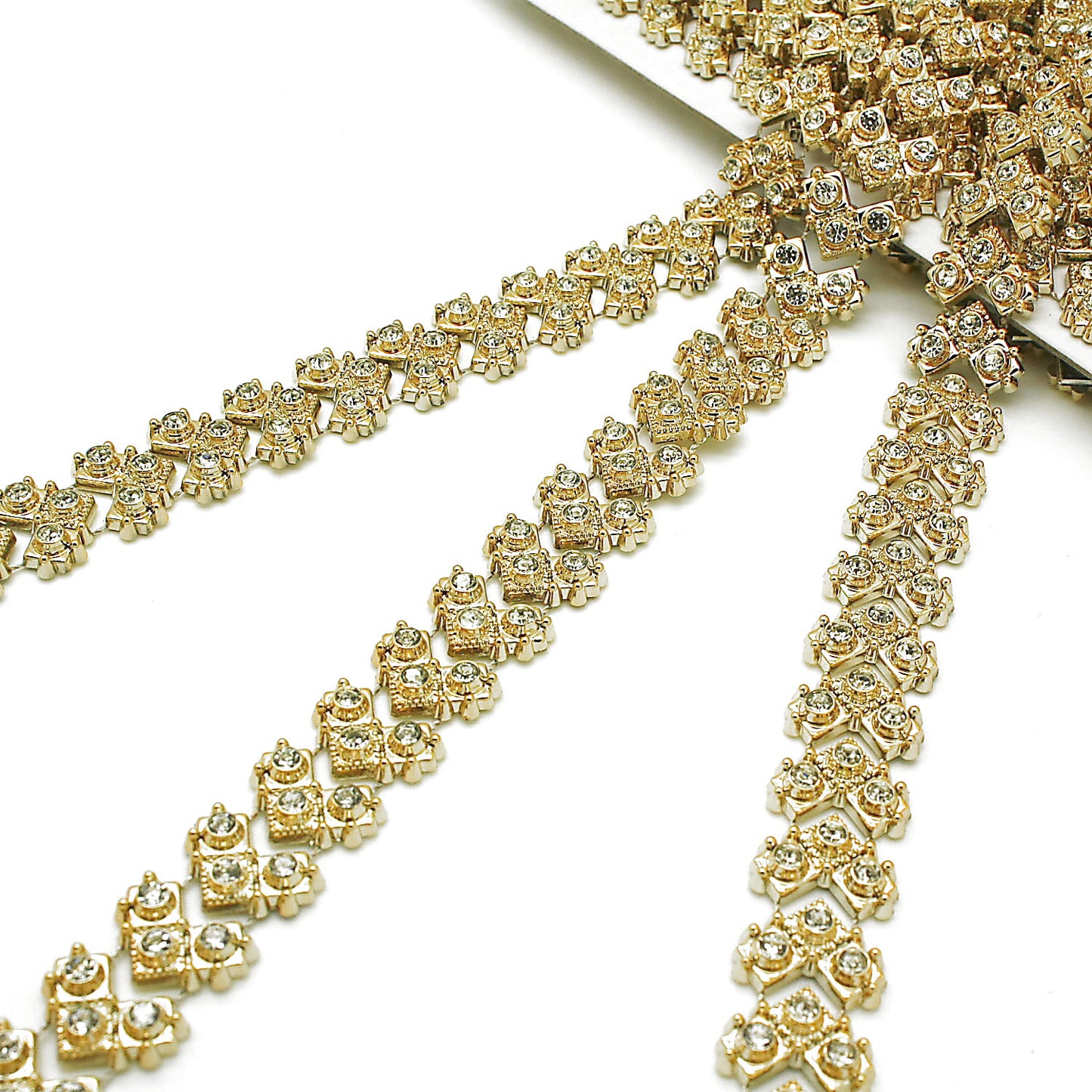 GOLD CRYSTAL ARROW TRIM - sarahi.NYC