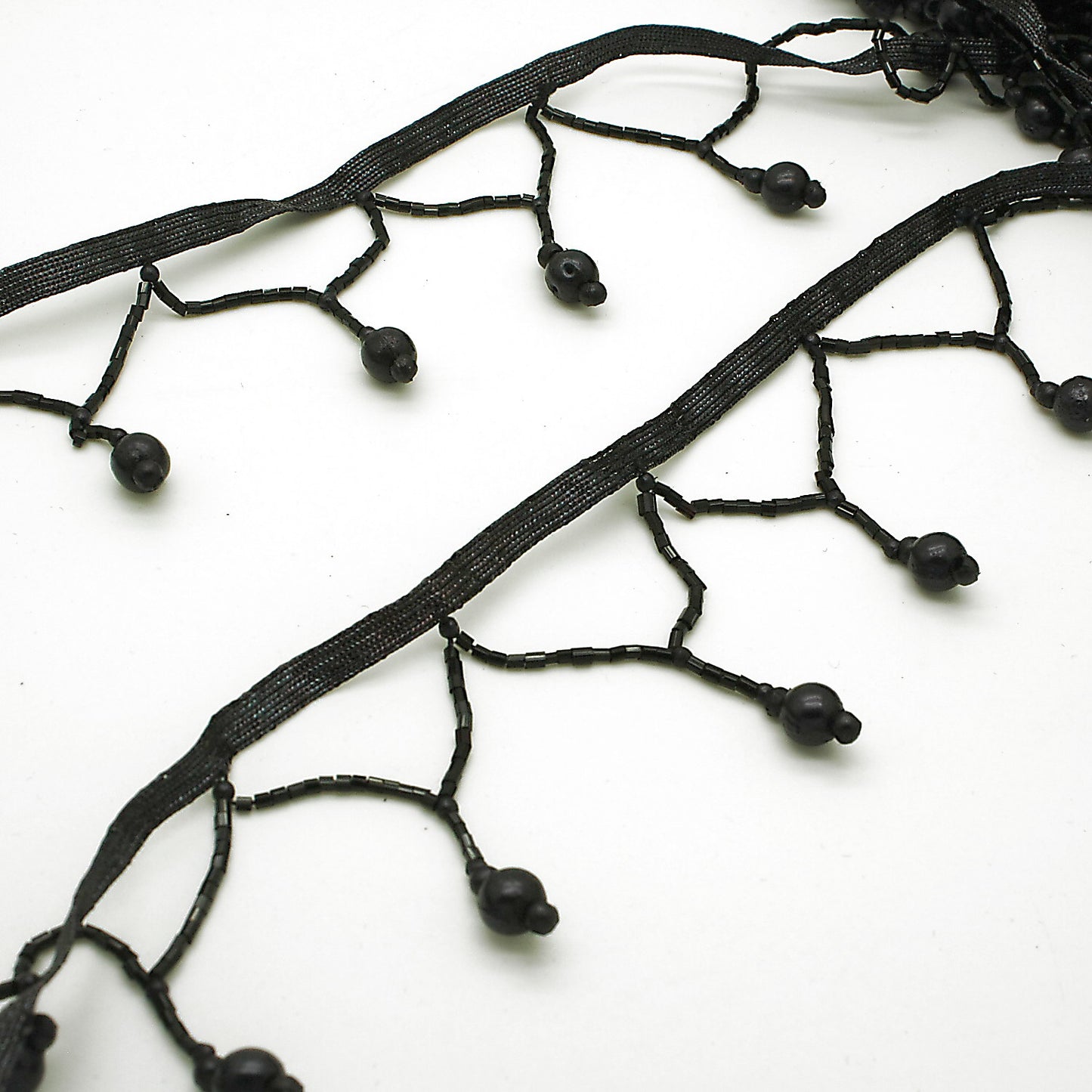 BLACK FRINGE TRIM - sarahi.NYC