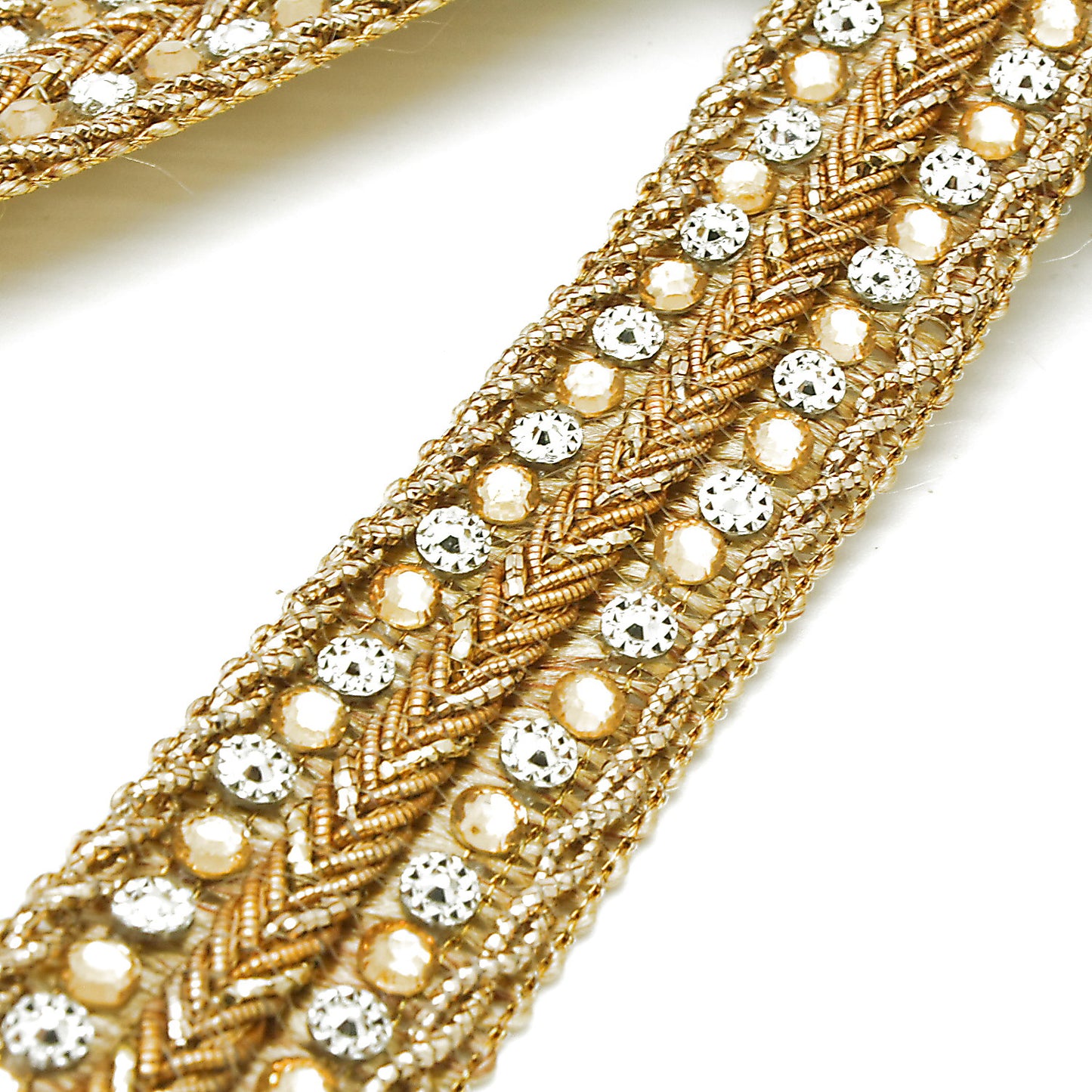 GOLD SILVER RHINESTONE TRIM - sarahi.NYC