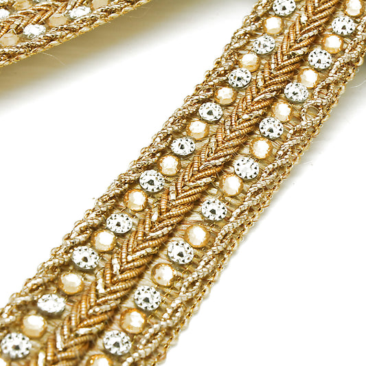 GOLD SILVER RHINESTONE TRIM - sarahi.NYC