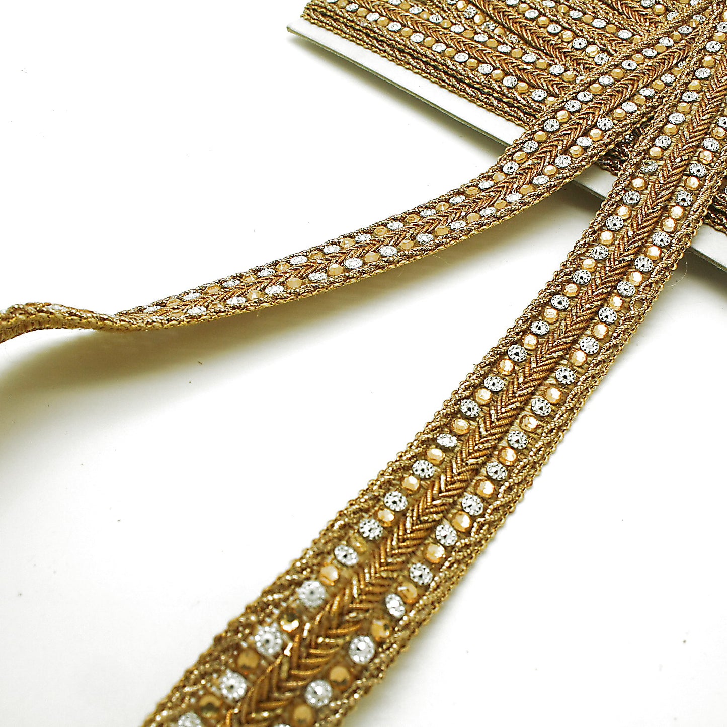 GOLD SILVER RHINESTONE TRIM - sarahi.NYC
