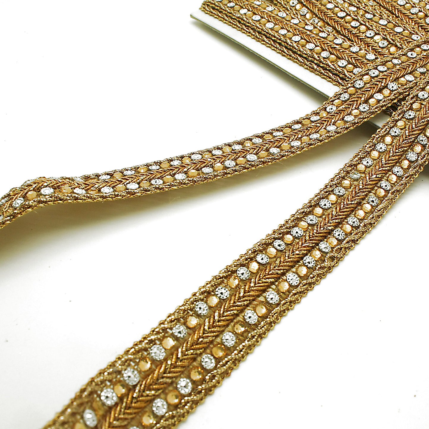GOLD SILVER RHINESTONE TRIM - sarahi.NYC