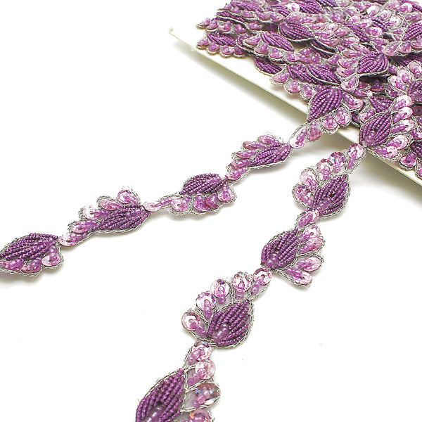 LILAC PAISLEY SEQUIN TRIM - sarahi.NYC