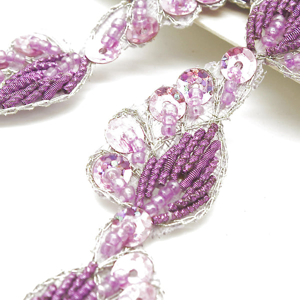 LILAC PAISLEY SEQUIN TRIM - sarahi.NYC