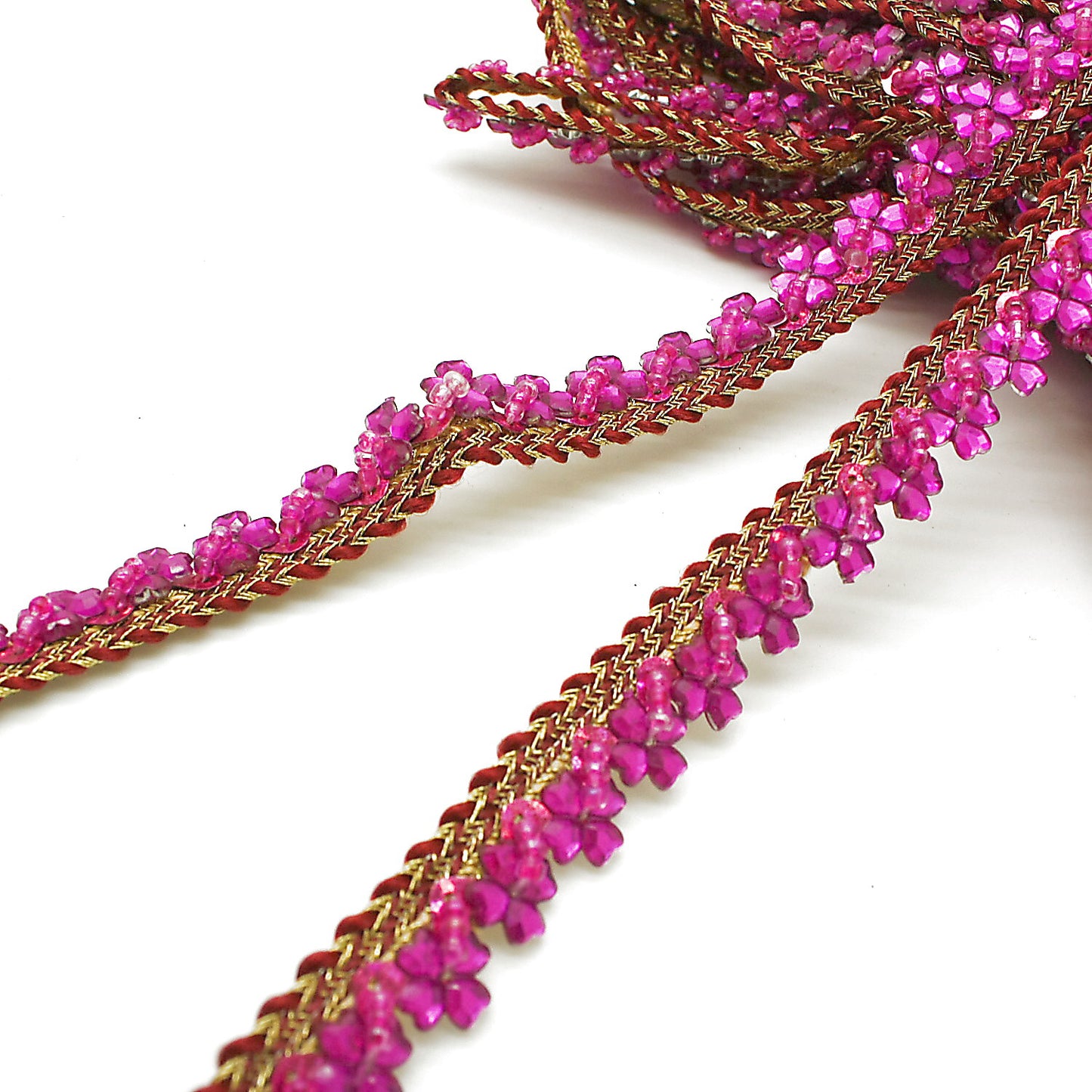 PINK FLOWER EDGING TRIM - sarahi.NYC
