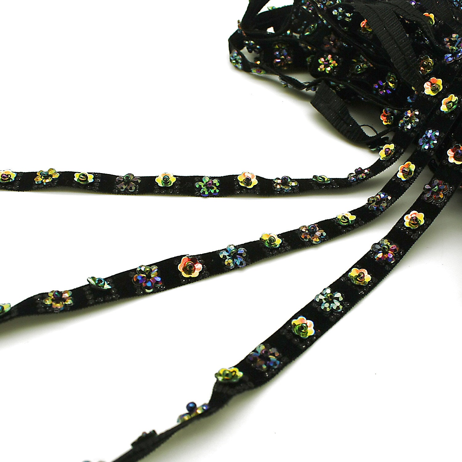 BLACK GOLD SEQUIN TRIM - sarahi.NYC