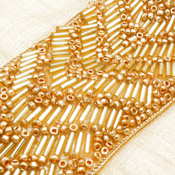 GOLD BEADED TRIM - sarahi.NYC