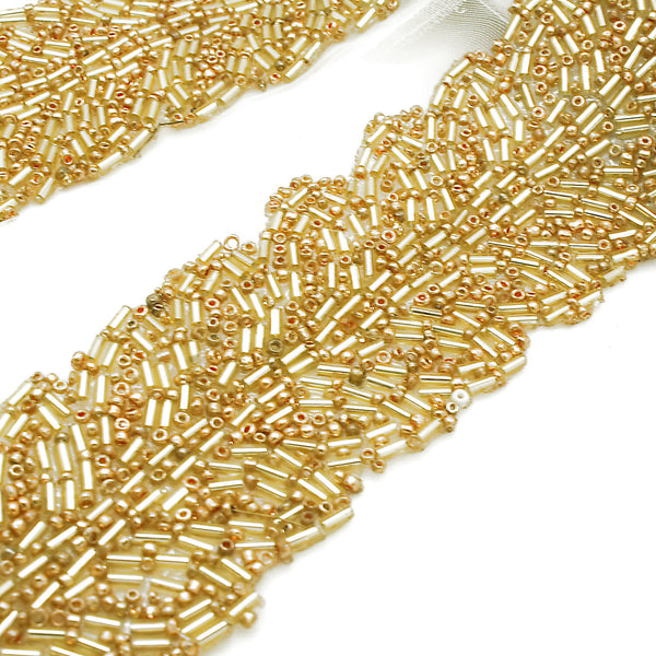GOLD  BEADED TRIM - sarahi.NYC