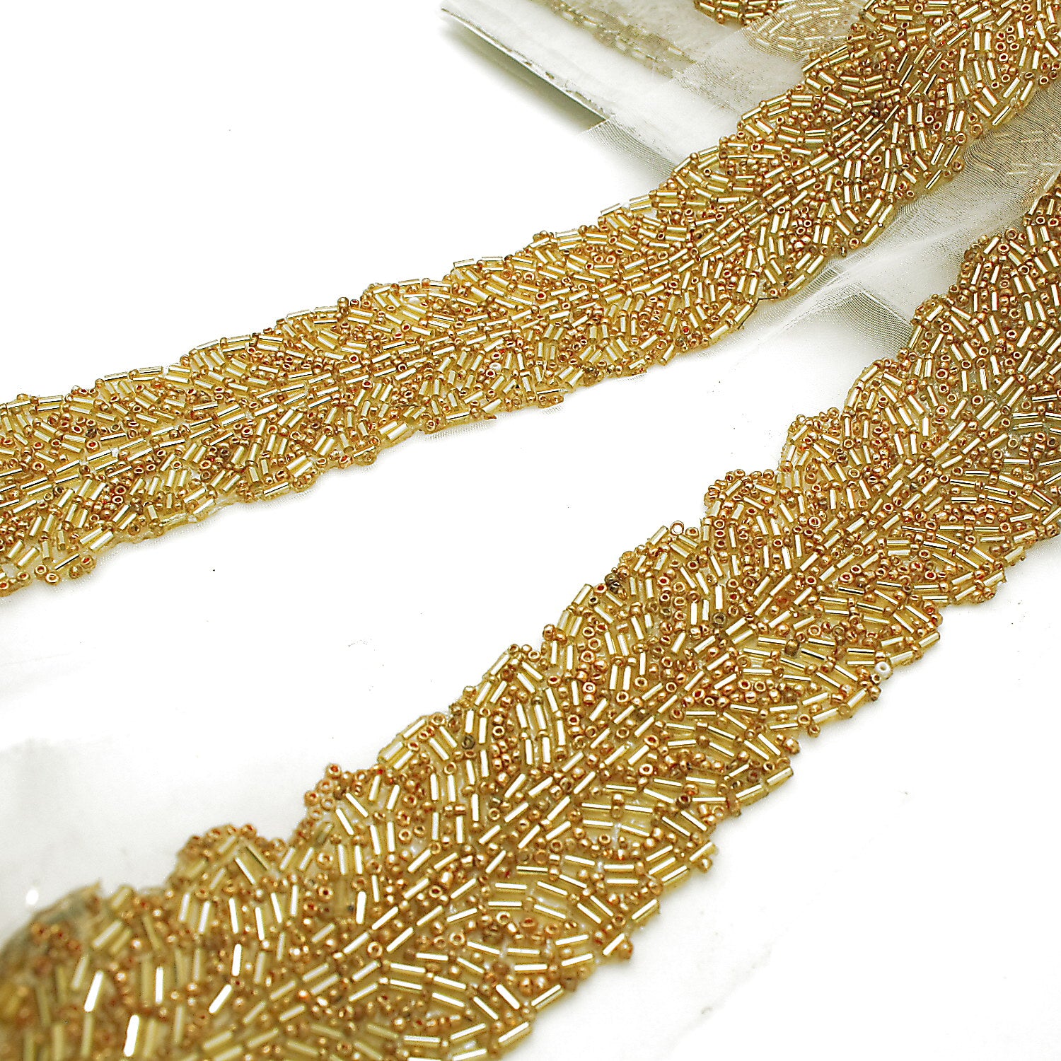GOLD  BEADED TRIM - sarahi.NYC