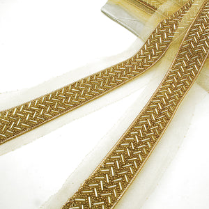 GOLD BEADED TRIM - sarahi.NYC
