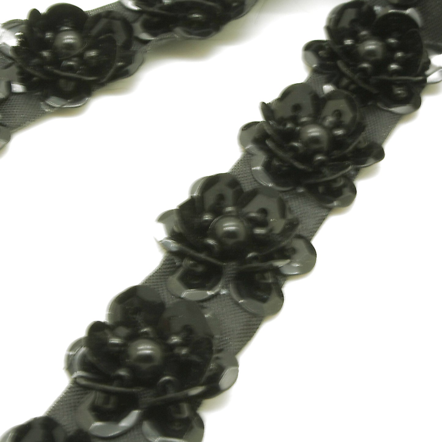 BLACK FLOWER TRIM - sarahi.NYC