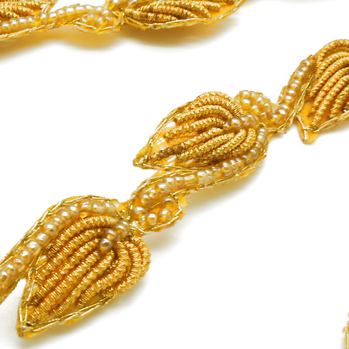 YELLOW GOLD LEAF TRIM - sarahi.NYC