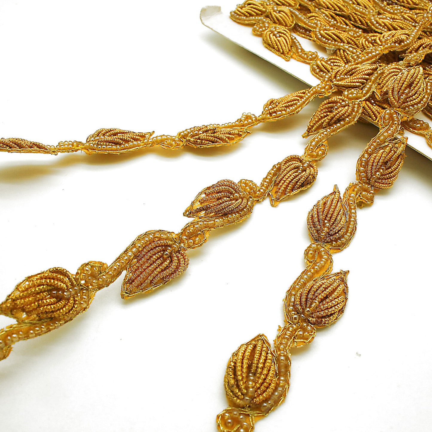 YELLOW GOLD LEAF TRIM - sarahi.NYC