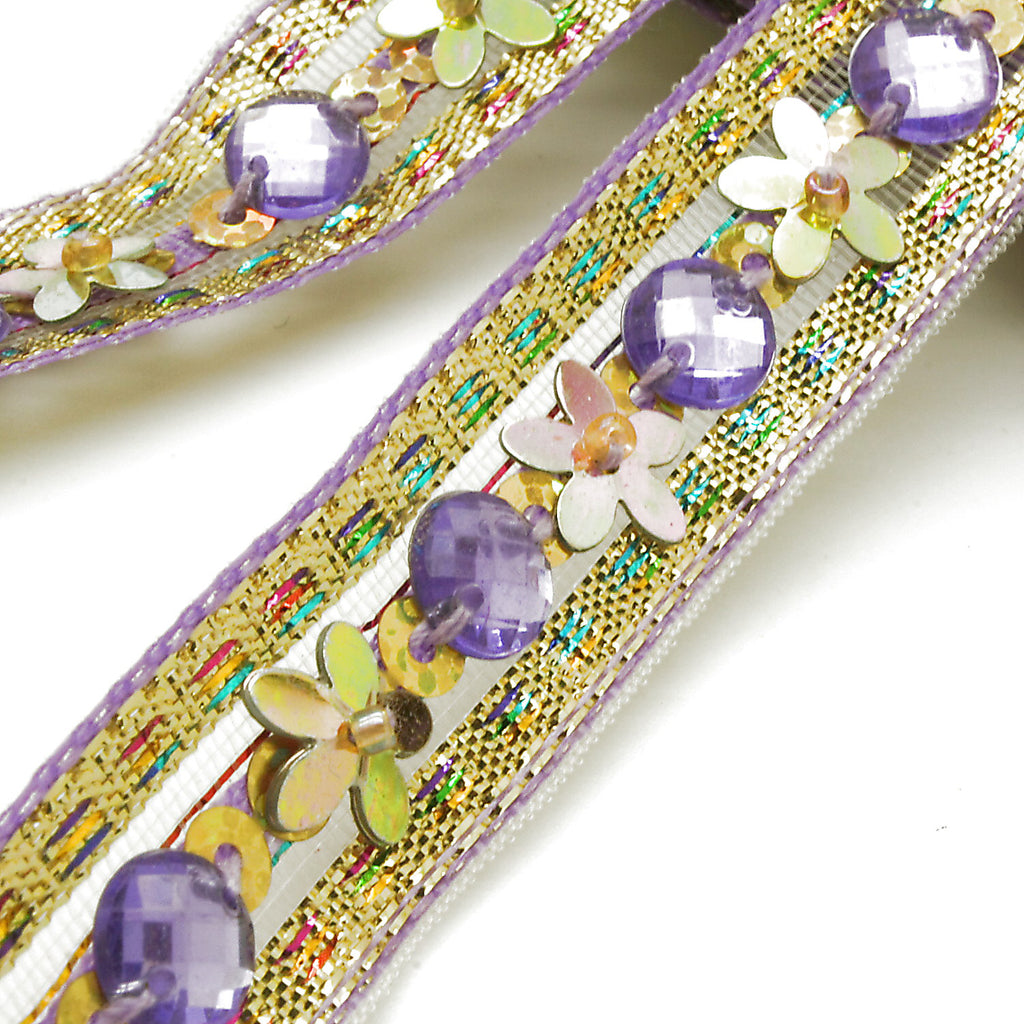LILAC GOLD RIBBON TRIM - sarahi.NYC