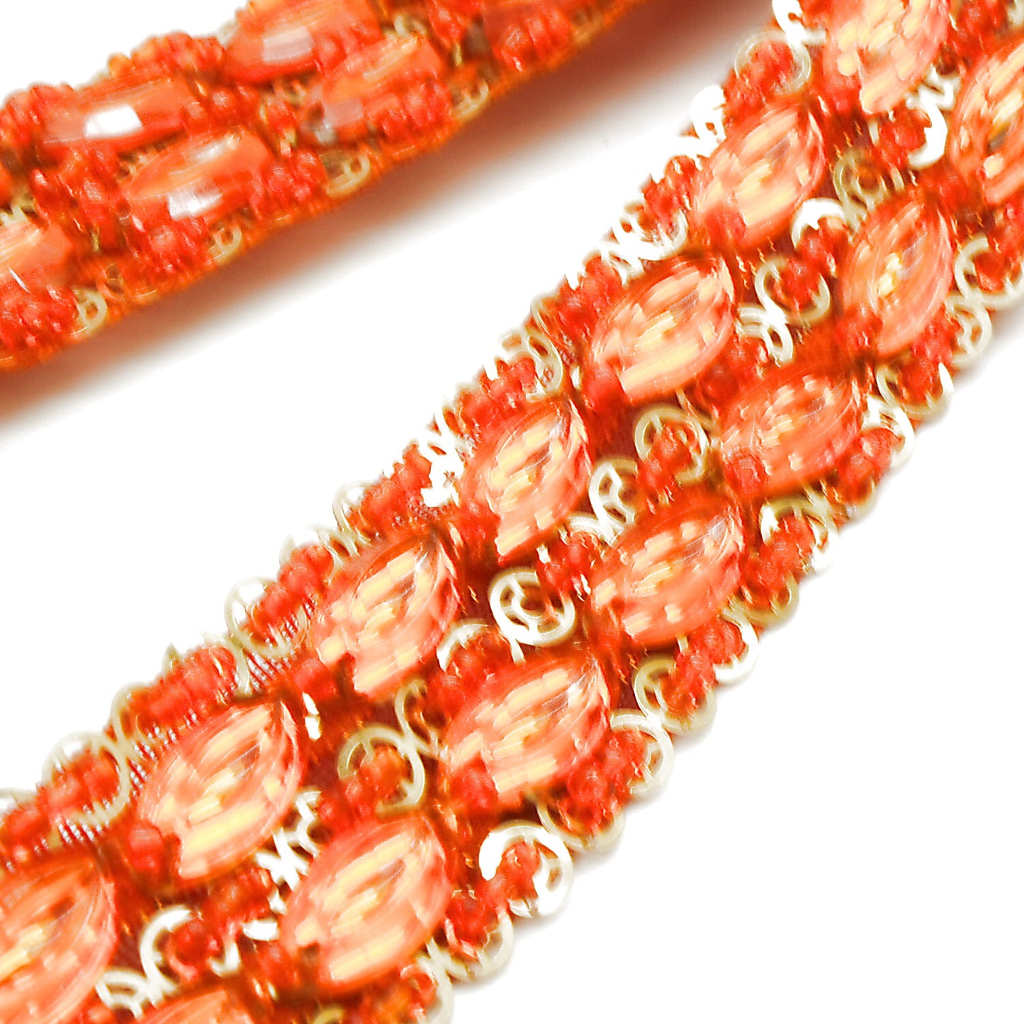 ORANGE RHINESTONE TRIM - sarahi.NYC