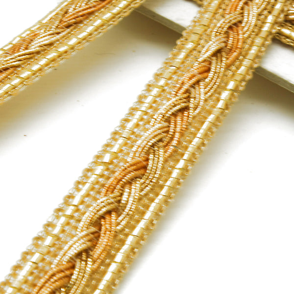 GOLD PLAIT RIBBON TRIM - sarahi.NYC