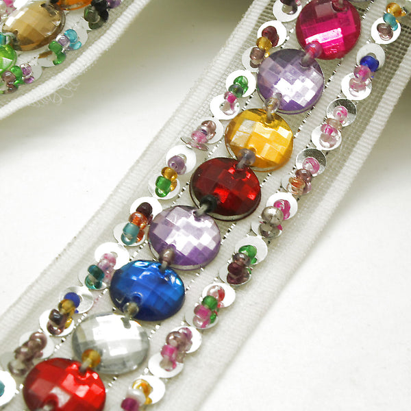 MULTICOLOR RHINESTONE TRIM - sarahi.NYC