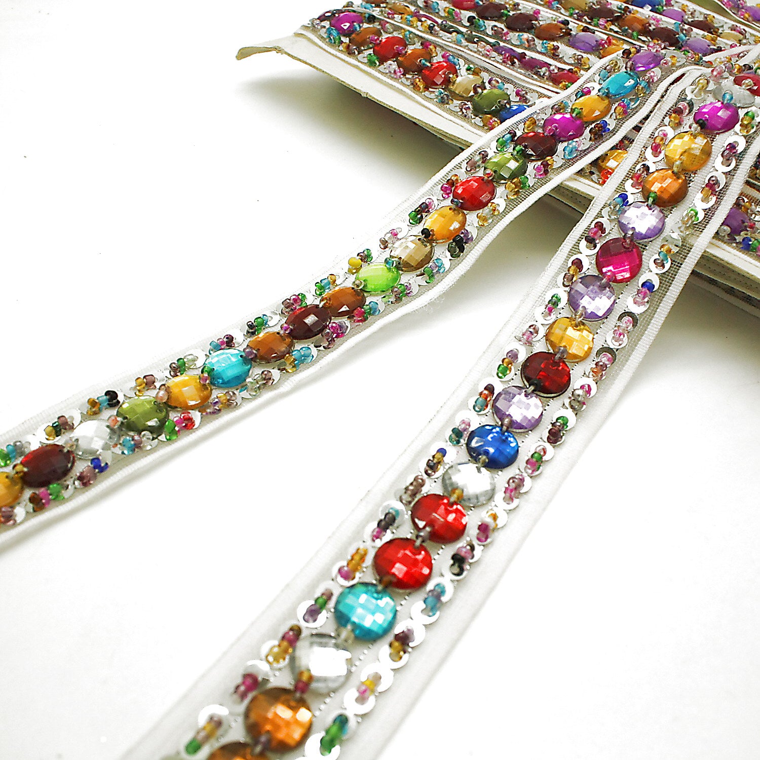 MULTICOLOR RHINESTONE TRIM - sarahi.NYC