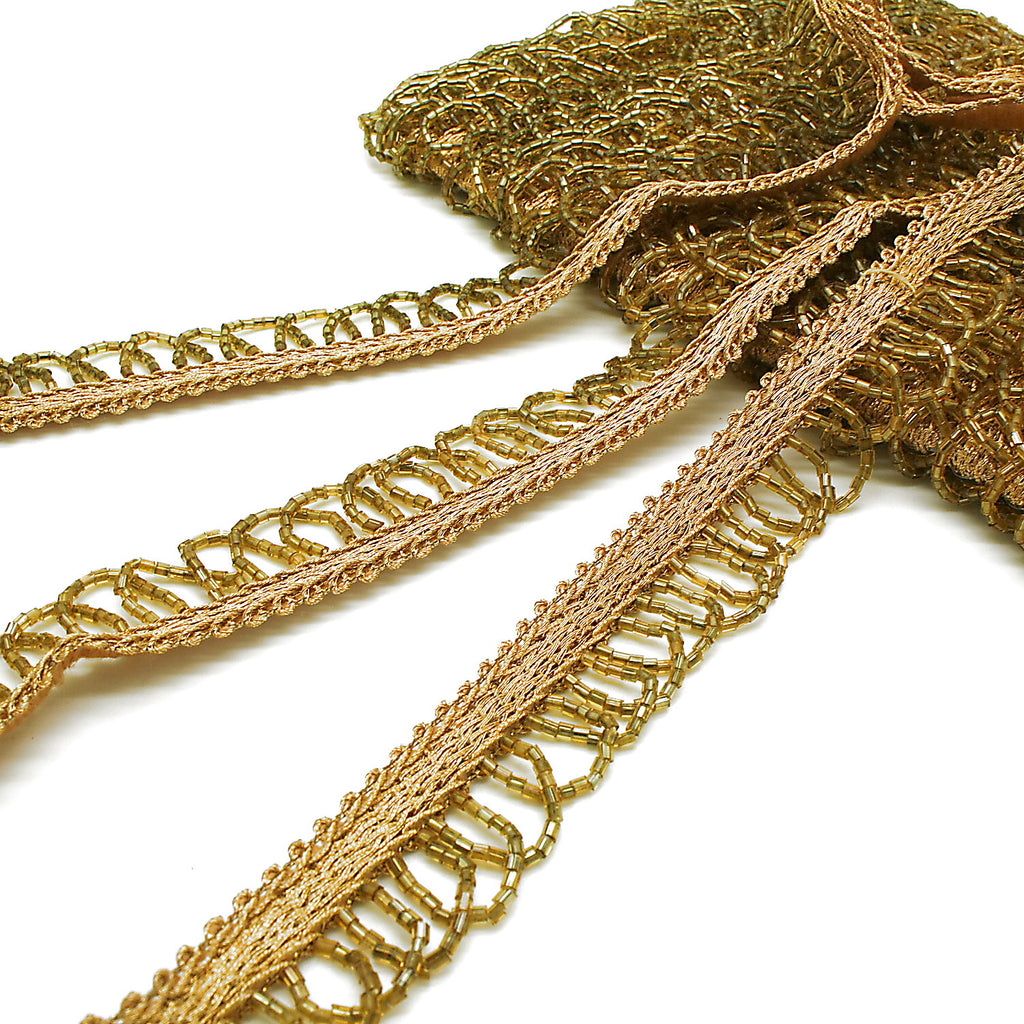 GOLD FRINGE EDGING TRIM - sarahi.NYC