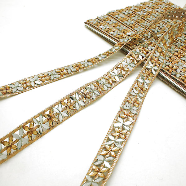 GOLD RHINESTONE MIRROR TRIM - sarahi.NYC