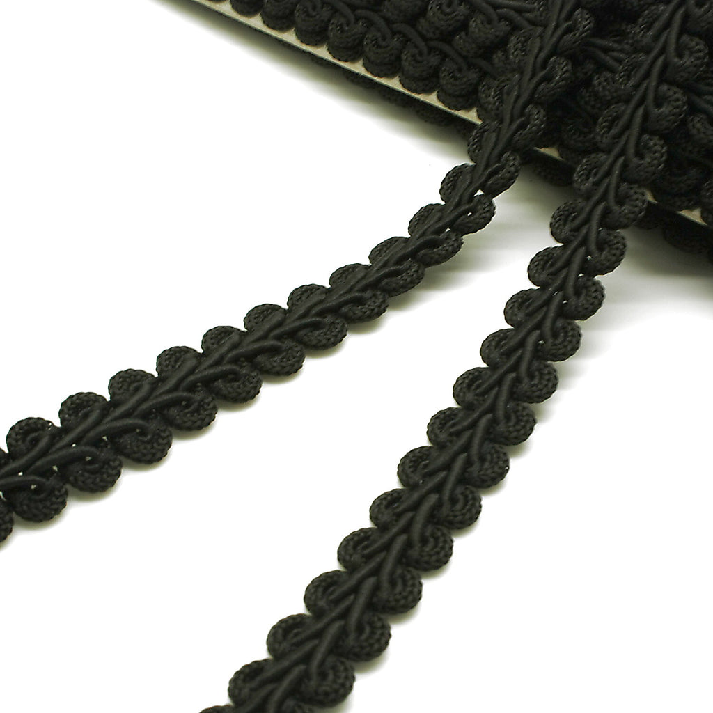 BLACK SWIRL TRIM - sarahi.NYC