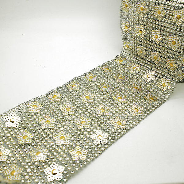 SILVER GOLD MESH TRIM - sarahi.NYC