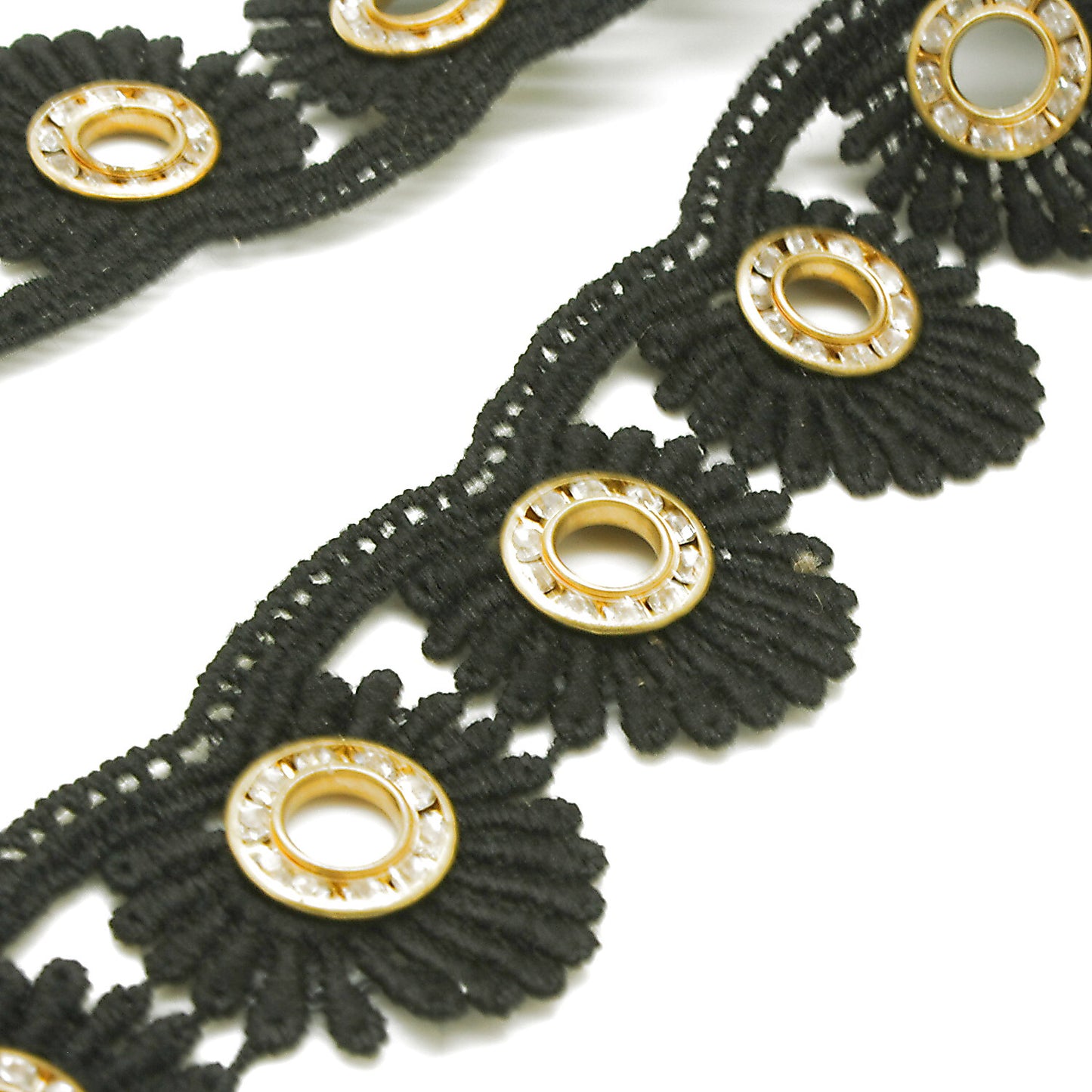BLACK GOLD LACE TRIM - sarahi.NYC