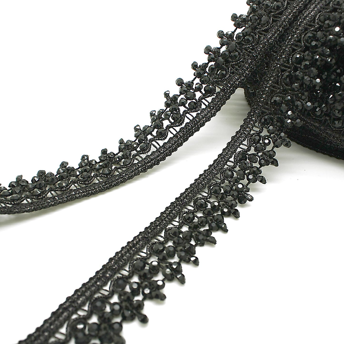 BLACK RHINESTONE TRIM - sarahi.NYC