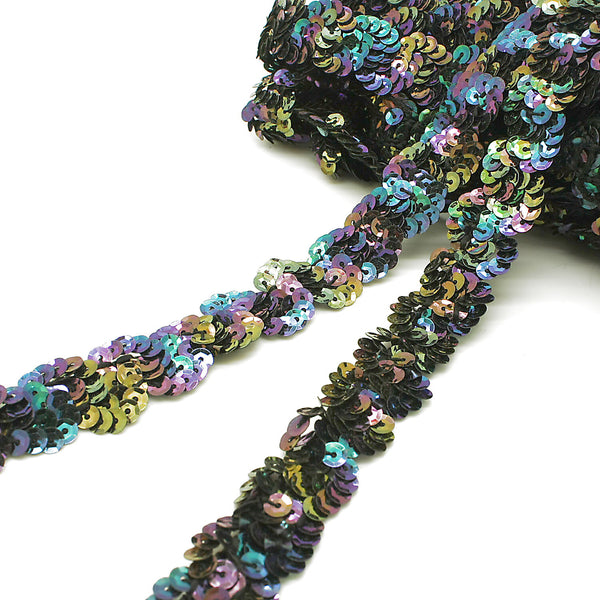 MULTICOLOR SEQUIN WAVE TRIM