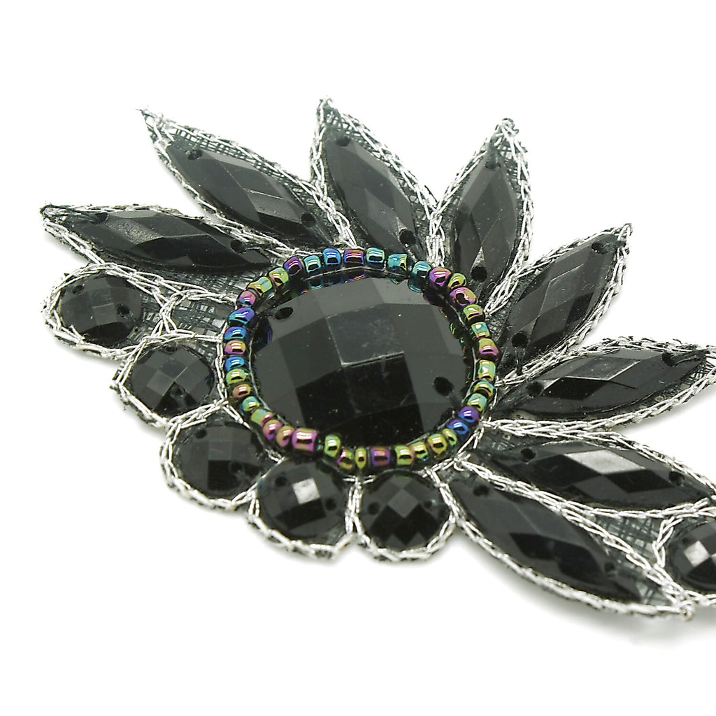 BLACK RHINESTONE MOTIF - sarahi.NYC