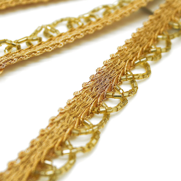 GOLD FRINGE BEADED TRIM