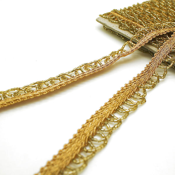 GOLD FRINGE BEADED TRIM