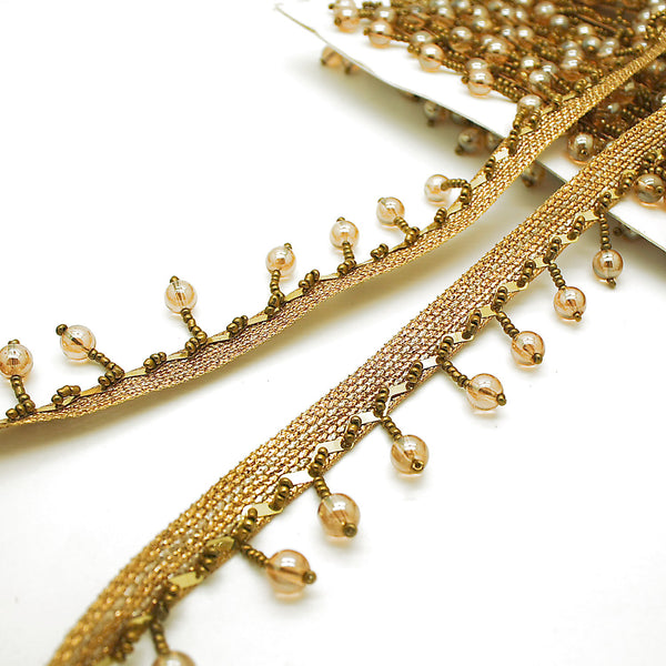 GOLD FRINGE BEADED TRIM