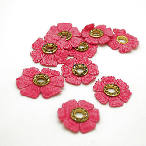 10 X PINK FLOWER MOTIFS - SARAHI.NYC