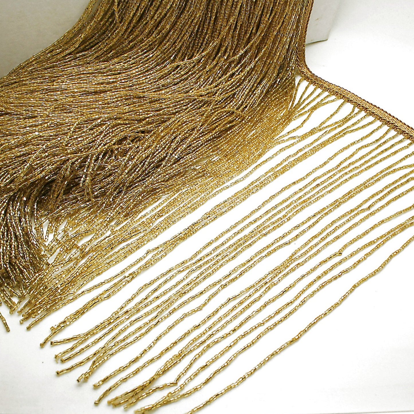12 INCH GOLD FRINGE BEADED TRIM