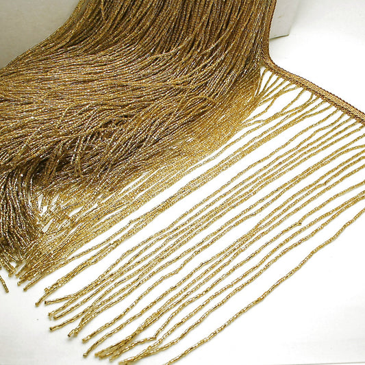 12 INCH GOLD FRINGE BEADED TRIM