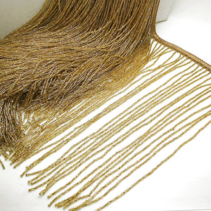 12 INCH GOLD FRINGE BEADED TRIM