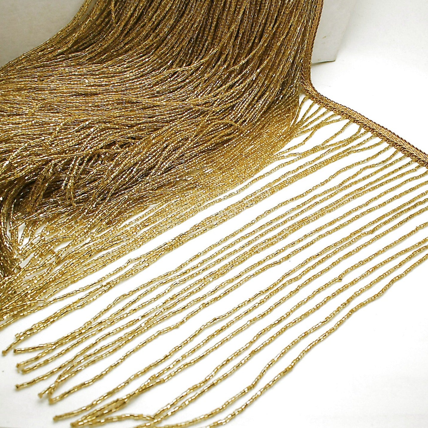 12 INCH GOLD FRINGE BEADED TRIM